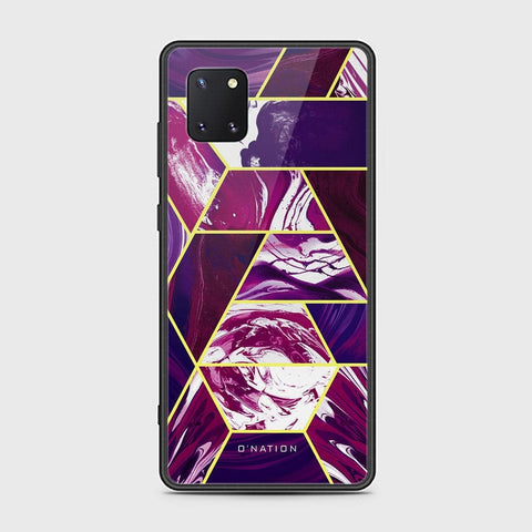 Samsung Galaxy Note 10 Lite Cover - O'Nation Shades of Marble Series - HQ Ultra Shine Premium Infinity Glass Soft Silicon Borders Case