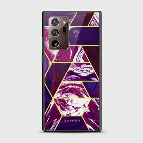 Samsung Galaxy Note 20 Ultra Cover - O'Nation Shades of Marble Series - HQ Ultra Shine Premium Infinity Glass Soft Silicon Borders Case