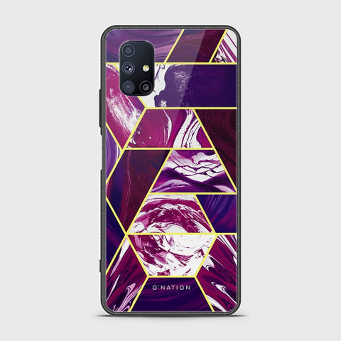 Samsung Galaxy M51 Cover - O'Nation Shades of Marble Series - HQ Ultra Shine Premium Infinity Glass Soft Silicon Borders Case