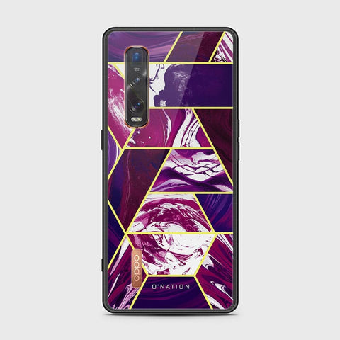 Oppo Find X2 Pro Cover - O'Nation Shades of Marble Series - HQ Ultra Shine Premium Infinity Glass Soft Silicon Borders Case