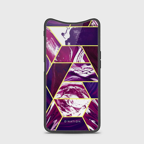 Oppo Find X Cover - O'Nation Shades of Marble Series - HQ Ultra Shine Premium Infinity Glass Soft Silicon Borders Case