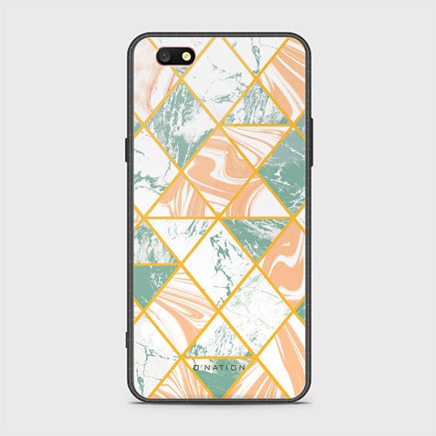 Oppo A77 Cover - O'Nation Shades of Marble Series - HQ Ultra Shine Premium Infinity Glass Soft Silicon Borders Case