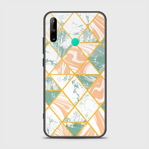 Huawei Honor 9c Cover - O'Nation Shades of Marble Series - HQ Ultra Shine Premium Infinity Glass Soft Silicon Borders Case