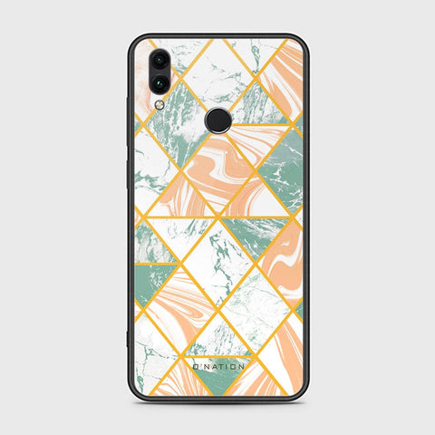 Huawei Honor 10 Lite Cover - O'Nation Shades of Marble Series - HQ Ultra Shine Premium Infinity Glass Soft Silicon Borders Case