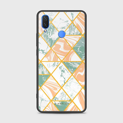 Huawei Y9 2019 Cover - O'Nation Shades of Marble Series - HQ Ultra Shine Premium Infinity Glass Soft Silicon Borders Case