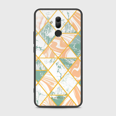 Huawei Mate 20 Lite Cover - O'Nation Shades of Marble Series - HQ Ultra Shine Premium Infinity Glass Soft Silicon Borders Case