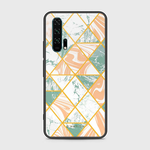 Honor 20 Pro Cover - O'Nation Shades of Marble Series - HQ Ultra Shine Premium Infinity Glass Soft Silicon Borders Case