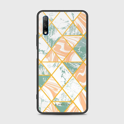 Honor 9X Cover - O'Nation Shades of Marble Series - HQ Ultra Shine Premium Infinity Glass Soft Silicon Borders Case