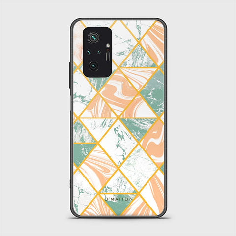 Xiaomi Redmi Note 10 Pro 4G Cover - O'Nation Shades of Marble Series - HQ Ultra Shine Premium Infinity Glass Soft Silicon Borders Case