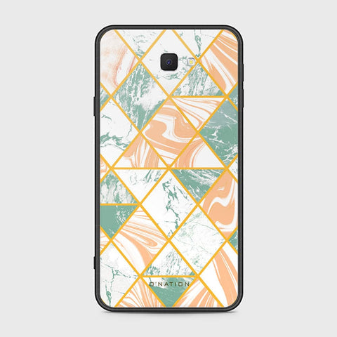 Samsung Galaxy J7 Prime Cover - O'Nation Shades of Marble Series - HQ Ultra Shine Premium Infinity Glass Soft Silicon Borders Case