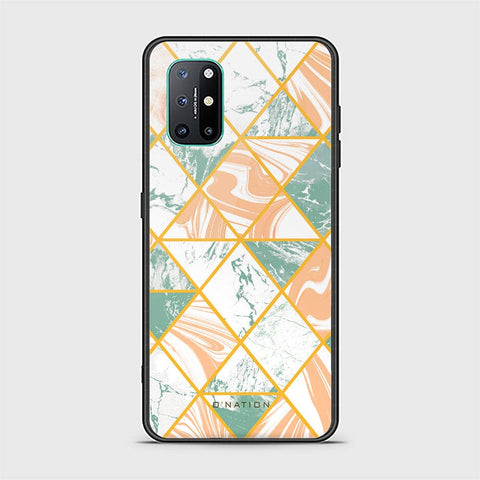 OnePlus 8T Cover - O'Nation Shades of Marble Series - HQ Ultra Shine Premium Infinity Glass Soft Silicon Borders Case