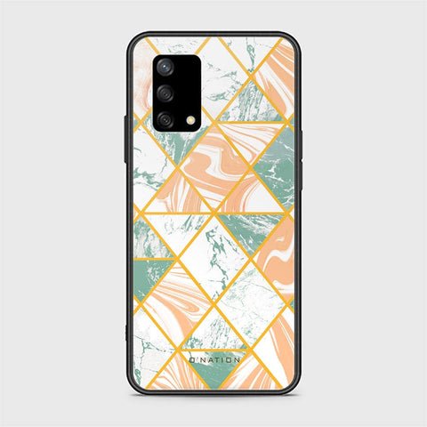 Oppo F19s Cover - O'Nation Shades of Marble Series - HQ Ultra Shine Premium Infinity Glass Soft Silicon Borders Case