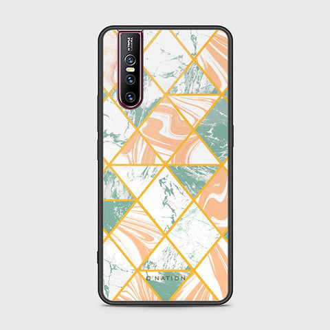 Vivo V15 Pro Cover - O'Nation Shades of Marble Series - HQ Ultra Shine Premium Infinity Glass Soft Silicon Borders Case