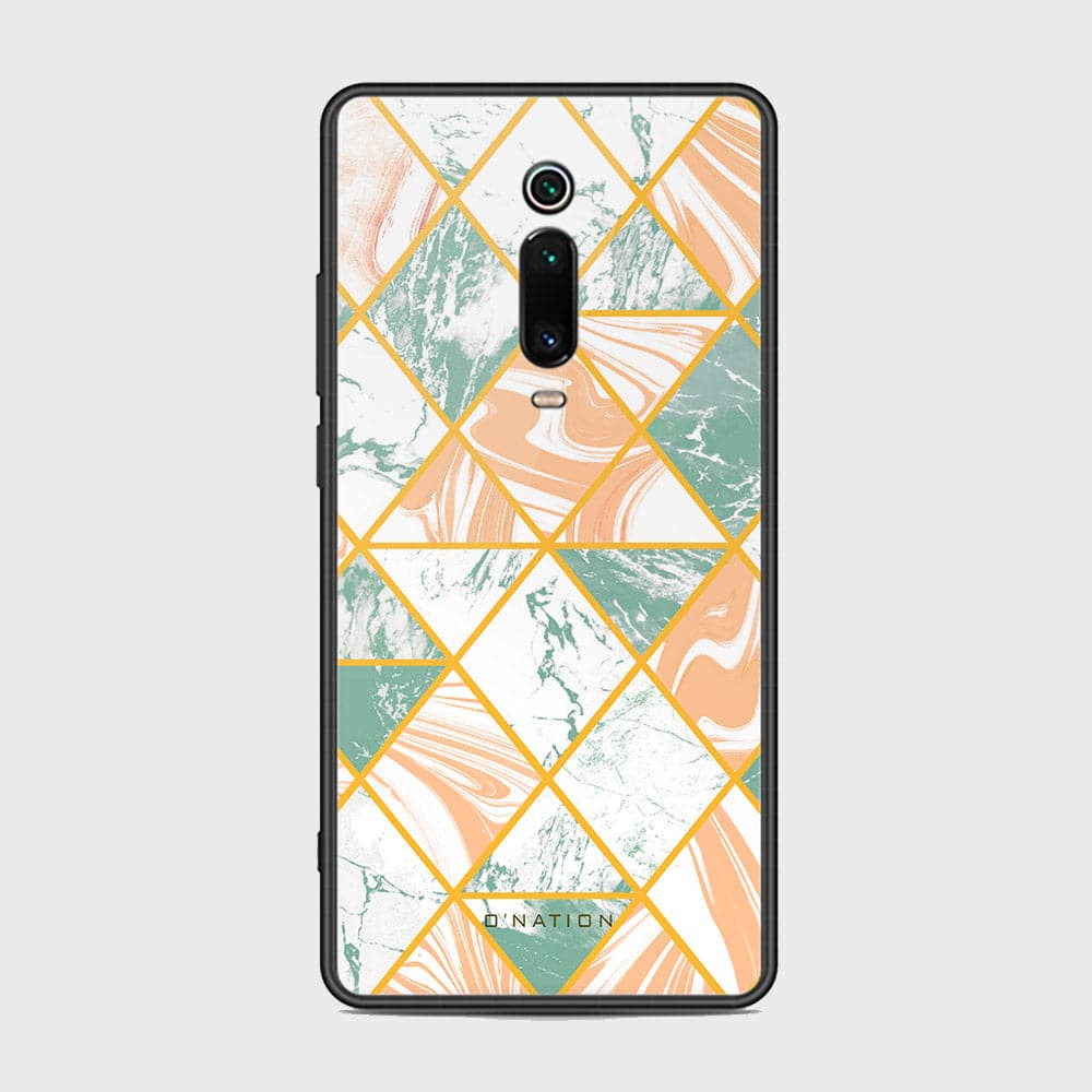 Xiaomi Mi 9T Cover - O'Nation Shades of Marble Series - HQ Ultra Shine Premium Infinity Glass Soft Silicon Borders Case