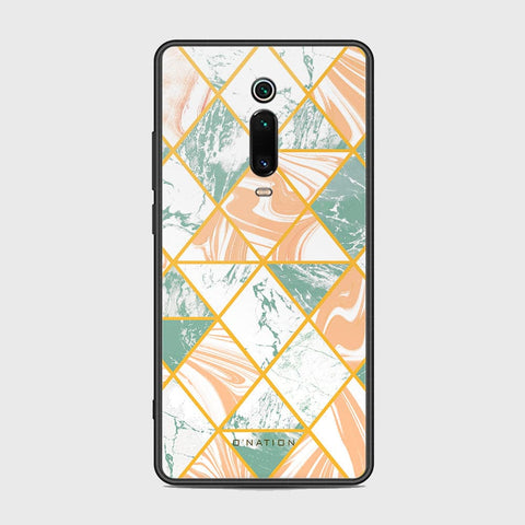 Xiaomi Mi 9T Cover - O'Nation Shades of Marble Series - HQ Ultra Shine Premium Infinity Glass Soft Silicon Borders Case