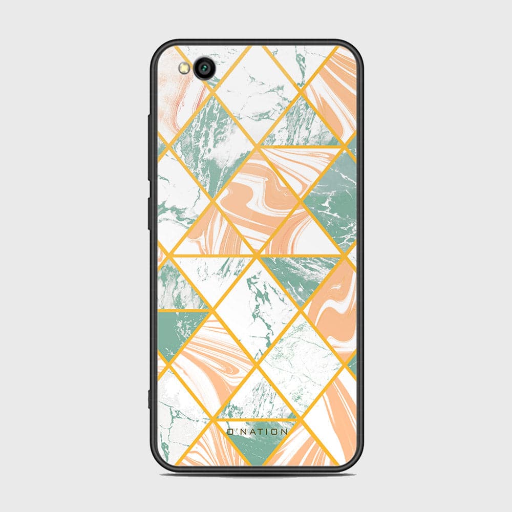 Xiaomi Redmi Go Cover - O'Nation Shades of Marble Series - HQ Ultra Shine Premium Infinity Glass Soft Silicon Borders Case