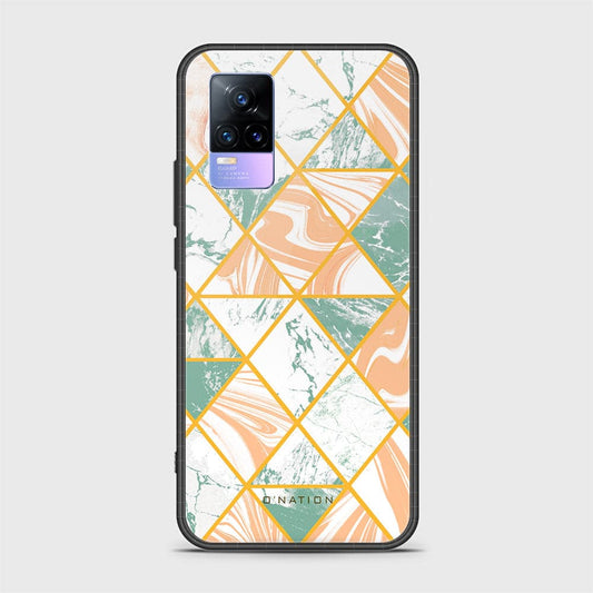 Vivo Y73 Cover - O'Nation Shades of Marble Series - HQ Ultra Shine Premium Infinity Glass Soft Silicon Borders Case