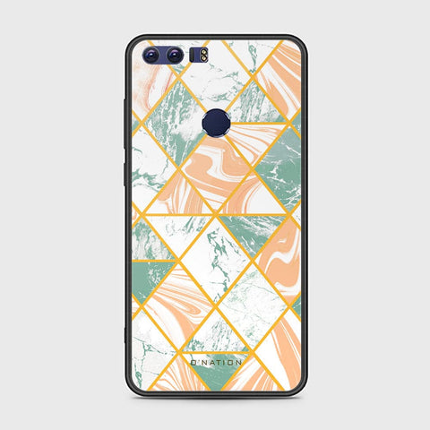 Huawei Honor 8 Cover - O'Nation Shades of Marble Series - HQ Ultra Shine Premium Infinity Glass Soft Silicon Borders Case