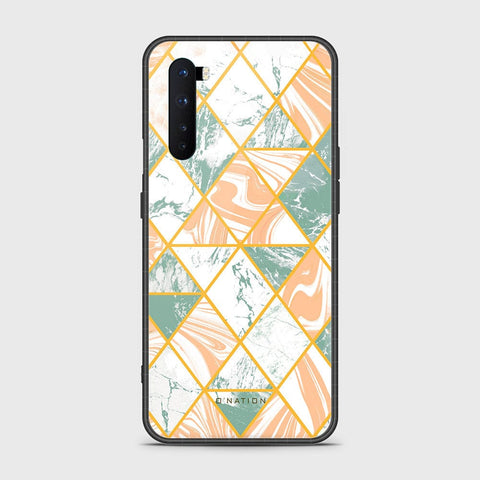 OnePlus Nord Cover - O'Nation Shades of Marble Series - HQ Ultra Shine Premium Infinity Glass Soft Silicon Borders Case