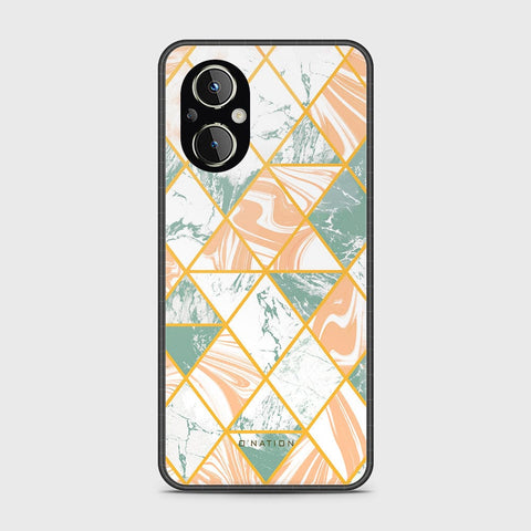 Oppo A96 5G Cover - O'Nation Shades of Marble Series - HQ Ultra Shine Premium Infinity Glass Soft Silicon Borders Case