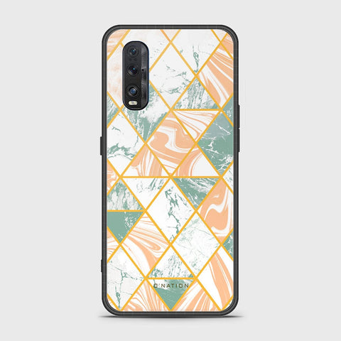 Oppo Find X2 Cover - O'Nation Shades of Marble Series - HQ Ultra Shine Premium Infinity Glass Soft Silicon Borders Case