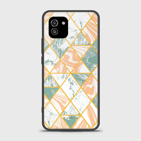 Samsung Galaxy A03 Cover - O'Nation Shades of Marble Series - HQ Ultra Shine Premium Infinity Glass Soft Silicon Borders Case