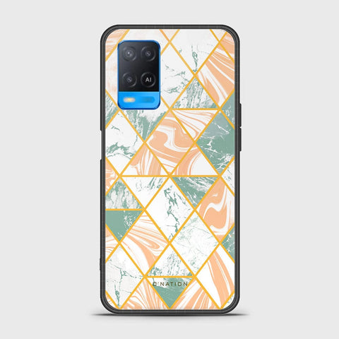 Oppo A54 4G Cover - O'Nation Shades of Marble Series - HQ Ultra Shine Premium Infinity Glass Soft Silicon Borders Case
