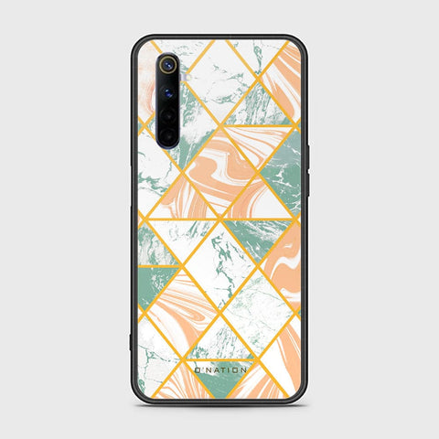 Realme 6 Cover - O'Nation Shades of Marble Series - HQ Ultra Shine Premium Infinity Glass Soft Silicon Borders Case