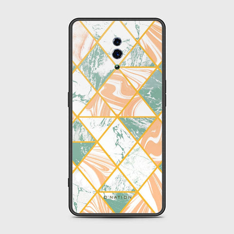 Oppo Reno Cover - O'Nation Shades of Marble Series - HQ Ultra Shine Premium Infinity Glass Soft Silicon Borders Case