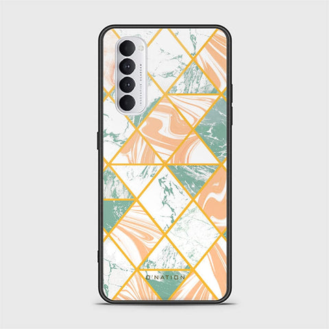 Oppo Reno 4 Pro Cover - O'Nation Shades of Marble Series - HQ Ultra Shine Premium Infinity Glass Soft Silicon Borders Case