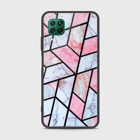 Huawei Nova 6 SE Cover - O'Nation Shades of Marble Series - HQ Ultra Shine Premium Infinity Glass Soft Silicon Borders Case