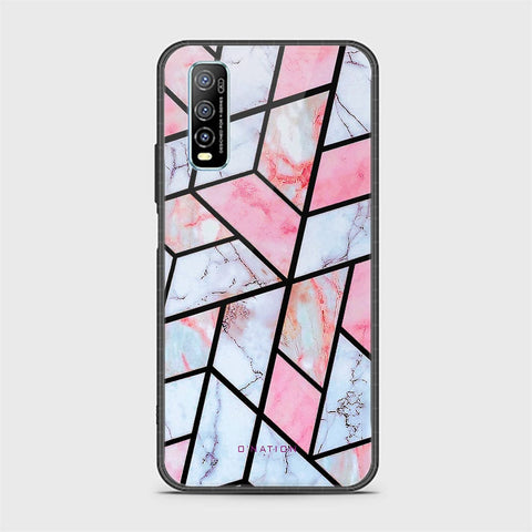 Vivo Y70s Cover - O'Nation Shades of Marble Series - HQ Ultra Shine Premium Infinity Glass Soft Silicon Borders Case