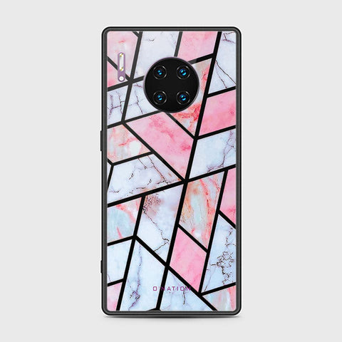 Huawei Mate 30 Pro Cover - O'Nation Shades of Marble Series - HQ Ultra Shine Premium Infinity Glass Soft Silicon Borders Case