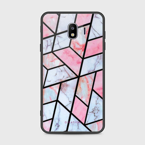 Samsung Galaxy J4 2018 Cover - O'Nation Shades of Marble Series - HQ Ultra Shine Premium Infinity Glass Soft Silicon Borders Case