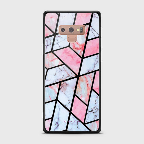 Samsung Galaxy Note 9 Cover - O'Nation Shades of Marble Series - HQ Ultra Shine Premium Infinity Glass Soft Silicon Borders Case