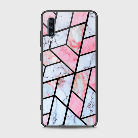 Samsung Galaxy A70s Cover - O'Nation Shades of Marble Series - HQ Ultra Shine Premium Infinity Glass Soft Silicon Borders Case