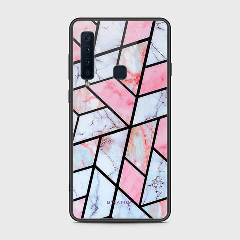 Samsung Galaxy A9 2018 Cover - O'Nation Shades of Marble Series - HQ Ultra Shine Premium Infinity Glass Soft Silicon Borders Case