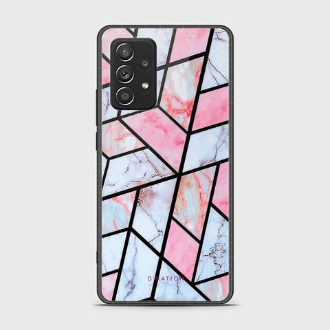 Samsung Galaxy A52 Cover - O'Nation Shades of Marble Series - HQ Ultra Shine Premium Infinity Glass Soft Silicon Borders Case