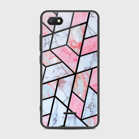 Xiaomi Redmi 6A Cover - O'Nation Shades of Marble Series - HQ Ultra Shine Premium Infinity Glass Soft Silicon Borders Case