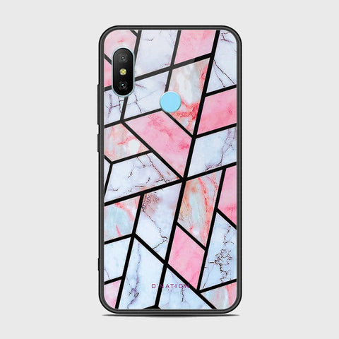 Xiaomi Redmi Note 6 Pro Cover - O'Nation Shades of Marble Series - HQ Ultra Shine Premium Infinity Glass Soft Silicon Borders Case