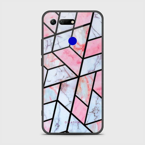 Huawei Honor View 20 Cover - O'Nation Shades of Marble Series - HQ Ultra Shine Premium Infinity Glass Soft Silicon Borders Case