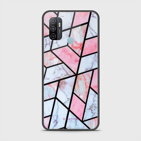 Oppo A53s Cover - O'Nation Shades of Marble Series - HQ Ultra Shine Premium Infinity Glass Soft Silicon Borders Case
