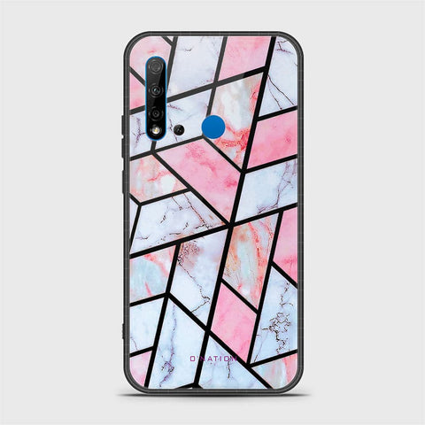 Huawi P20 Lite 2019 Cover - O'Nation Shades of Marble Series - HQ Ultra Shine Premium Infinity Glass Soft Silicon Borders Case