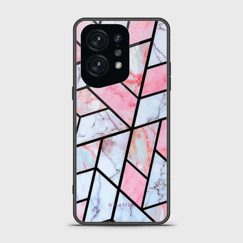 Oppo Find X5 Cover - O'Nation Shades of Marble Series - HQ Ultra Shine Premium Infinity Glass Soft Silicon Borders Case