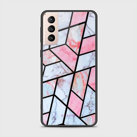Samsung Galaxy S21 FE 5G Cover - O'Nation Shades of Marble Series - HQ Ultra Shine Premium Infinity Glass Soft Silicon Borders Case