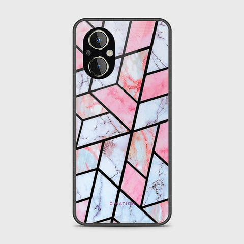 Oppo A96 5G Cover - O'Nation Shades of Marble Series - HQ Ultra Shine Premium Infinity Glass Soft Silicon Borders Case