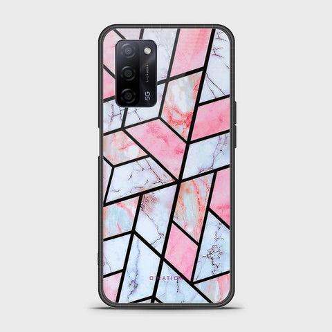 Oppo A55s Cover - O'Nation Shades of Marble Series - HQ Ultra Shine Premium Infinity Glass Soft Silicon Borders Case