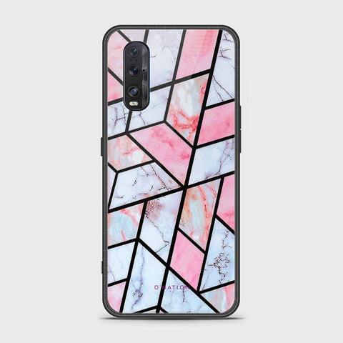 Oppo Find X2 Cover - O'Nation Shades of Marble Series - HQ Ultra Shine Premium Infinity Glass Soft Silicon Borders Case