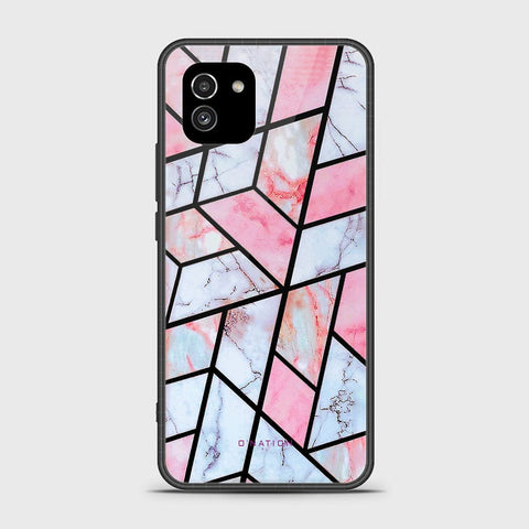 Samsung Galaxy A03 Cover - O'Nation Shades of Marble Series - HQ Ultra Shine Premium Infinity Glass Soft Silicon Borders Case