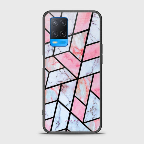 Oppo A54 4G Cover - O'Nation Shades of Marble Series - HQ Ultra Shine Premium Infinity Glass Soft Silicon Borders Case